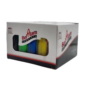 Briquets Belflam Briquets colorés jetables Transparents X50