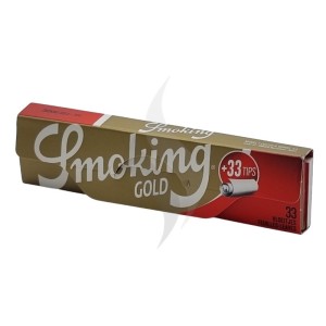 Rolling Papers King Size + Tips Smoking Gold King Size Tips