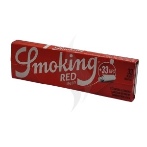 Papier à rouler King Size +Tips Smoking Red King Size Tips