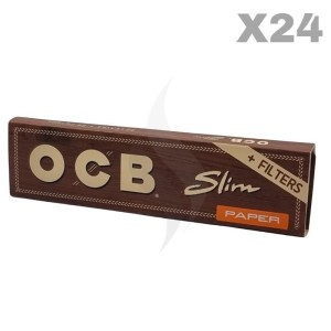 Rolling Papers King Size + Tips OCB Brown Slim King Size Tips