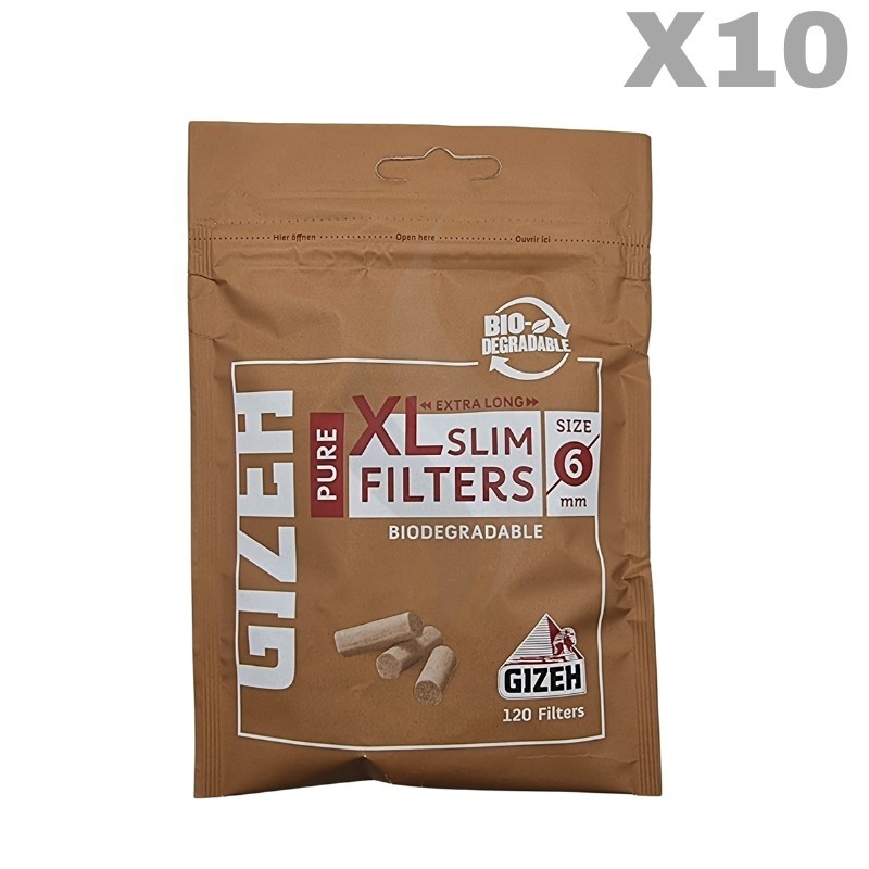 Sigaretten Filtertips Gizeh Pure Xl Slim filters 6mm