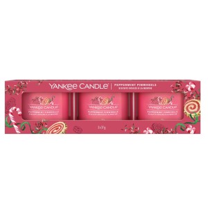 Yankee Candle Giftsets YC Peppermint Pinwheels Filled Votive 3pack