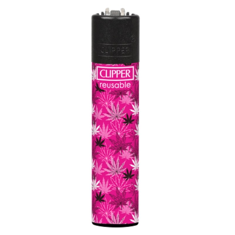 Lighters Clipper Pink Leaves 2