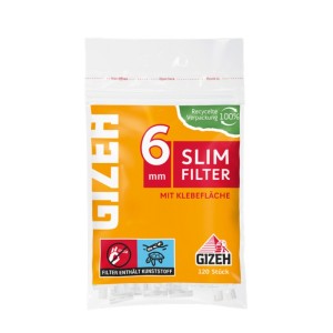 Cigarette Filtertips Gizeh Slim Filters 6mm