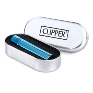 Lighters Clipper Deep Blue Metal