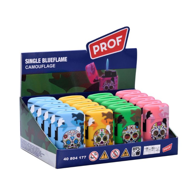 Briquets Prof Capsule Skull Jetflame