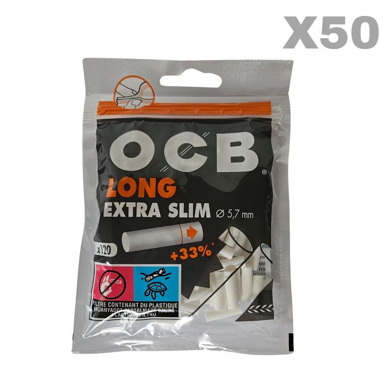 Cigarette Filtertips OCB Long Extra Slim Filters 5.7mm