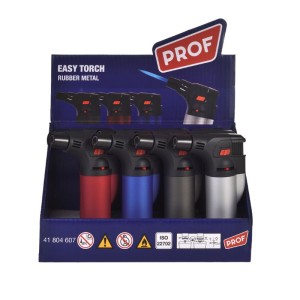 Aanstekers Prof EasyTorch Rubber Metal