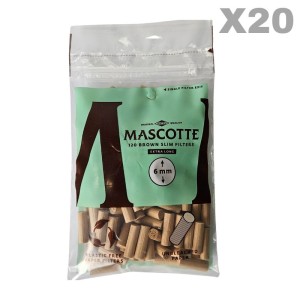 Cigarette Filtertips Mascotte Brown Slim Filters Xl 6mm