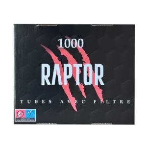 Cigarette filter tubes Raptor 1000 Tubes