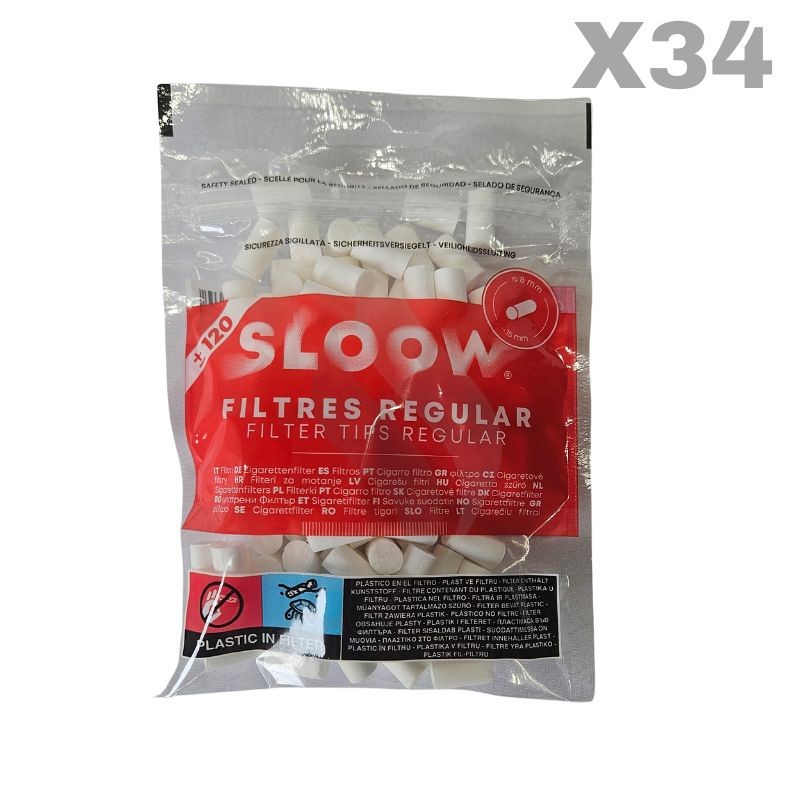 Cigarette Filtertips Sloow Regular Filters 8mm