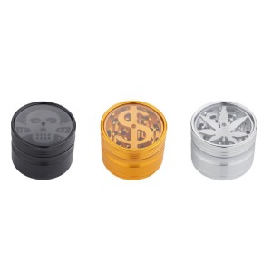 Grinder & Weegschaal Champ High Leaf Skull & Dollar Alu