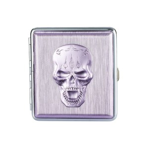 Sigarettendoosjes Champ Metal Skull Cigarette Case