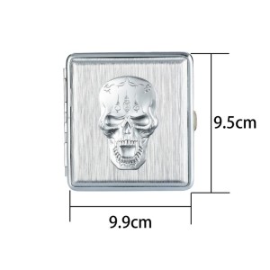 Sigarettendoosjes Champ Metal Skull Cigarette Case