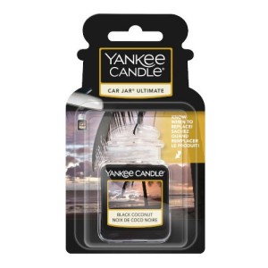 Yankee Candle Parfum Voiture YC Car Jar Ultimate Noix de Coco Noire