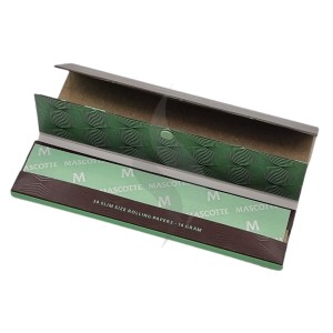 Rolling Papers King Size + Tips Mascotte Brown Combi Slim Size Magnet Tips