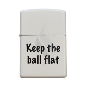 Aanstekers Zippo Flat Keep The Ball Flat